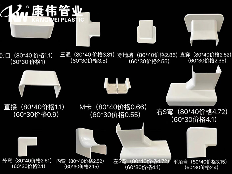 明装暖气片线槽配件